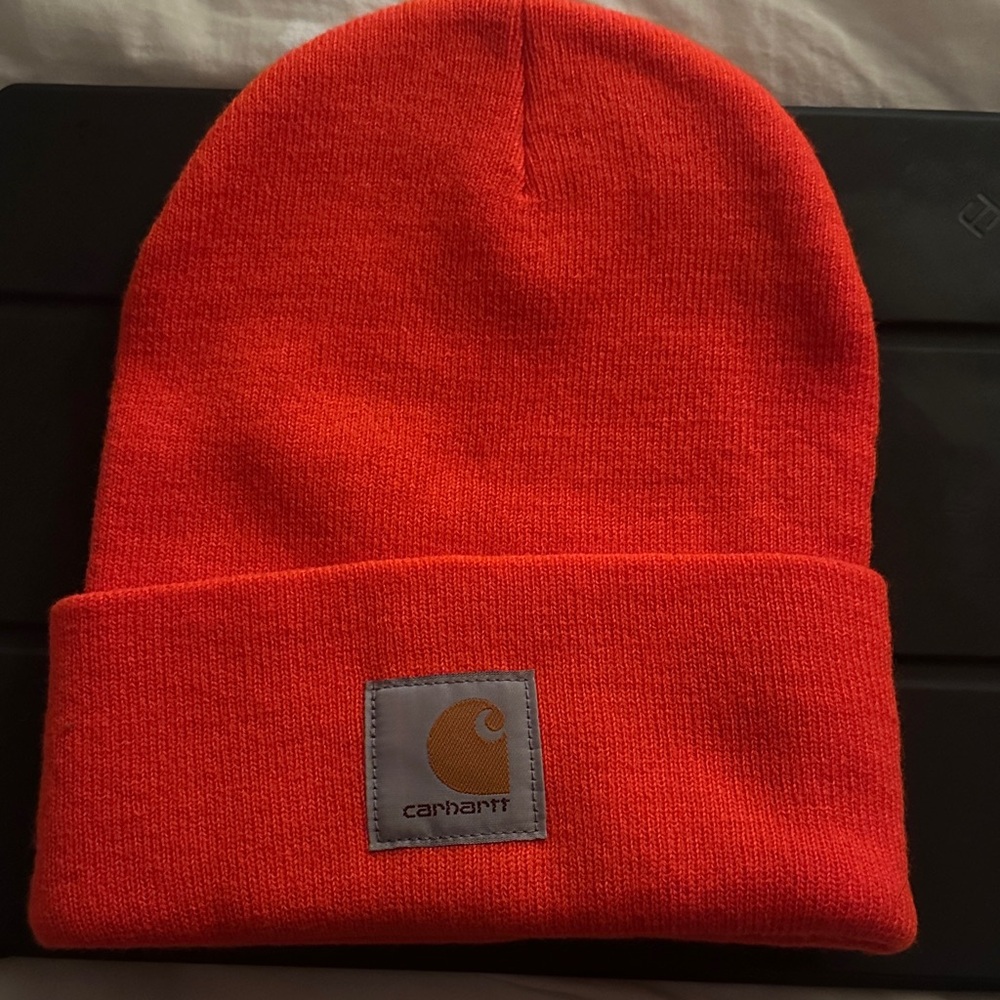 Carhartt Vibrant Orange Knit Hat
